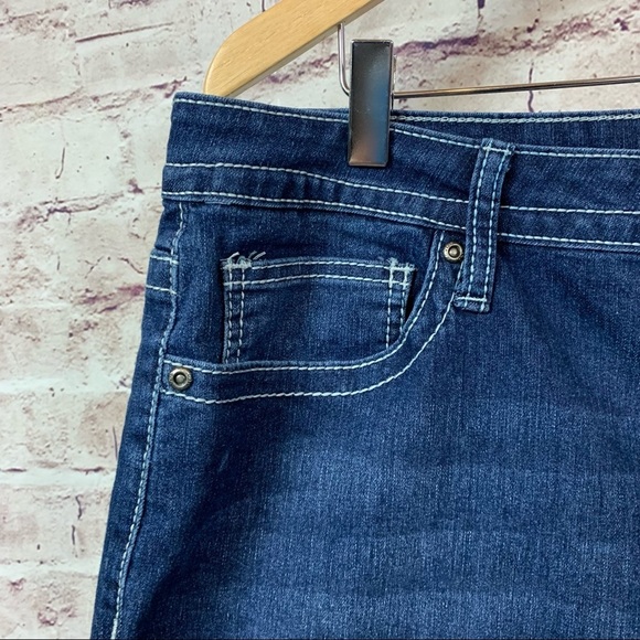 VGS Roll Up Skinny Medium Wash Denim Jeans - Picture 3 of 13